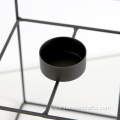 creative minimalist candle holder metal cage geometry